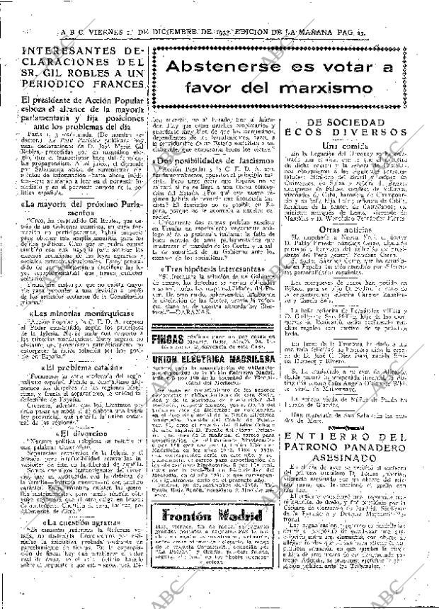 ABC MADRID 01-12-1933 página 23