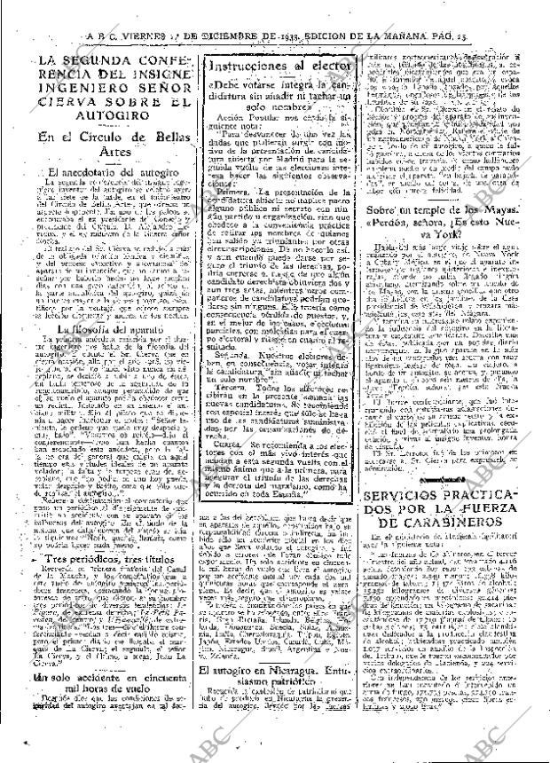 ABC MADRID 01-12-1933 página 25