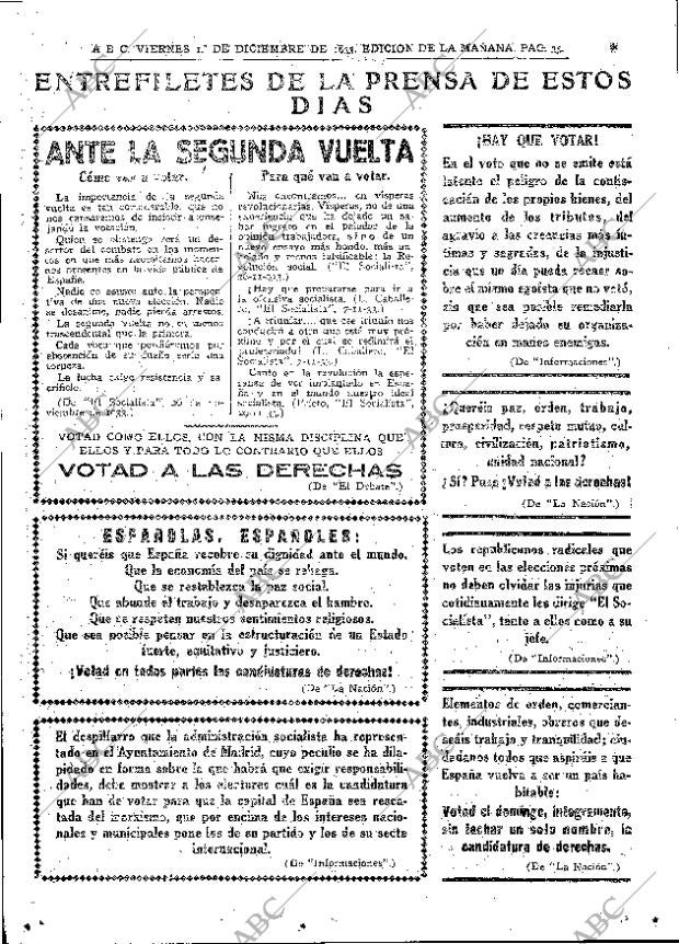 ABC MADRID 01-12-1933 página 35