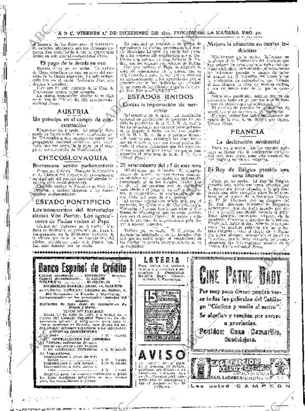 ABC MADRID 01-12-1933 página 40