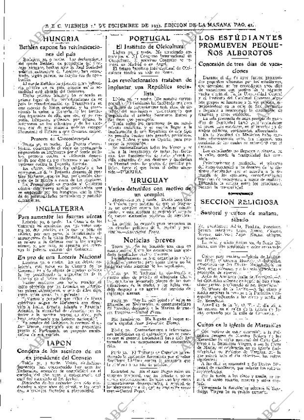 ABC MADRID 01-12-1933 página 41
