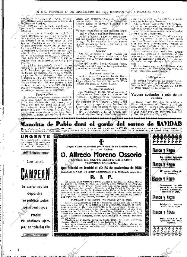 ABC MADRID 01-12-1933 página 44