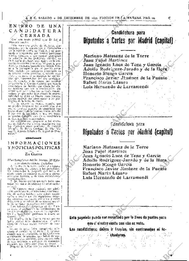 ABC MADRID 02-12-1933 página 19
