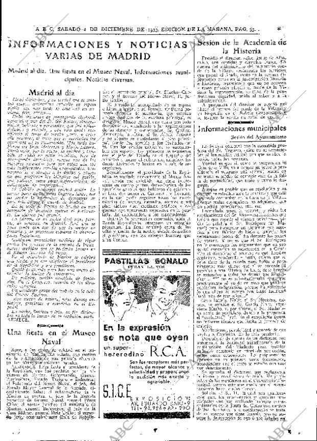 ABC MADRID 02-12-1933 página 33