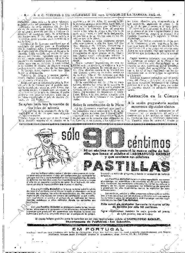 ABC MADRID 08-12-1933 página 26