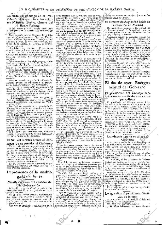 ABC MADRID 12-12-1933 página 17