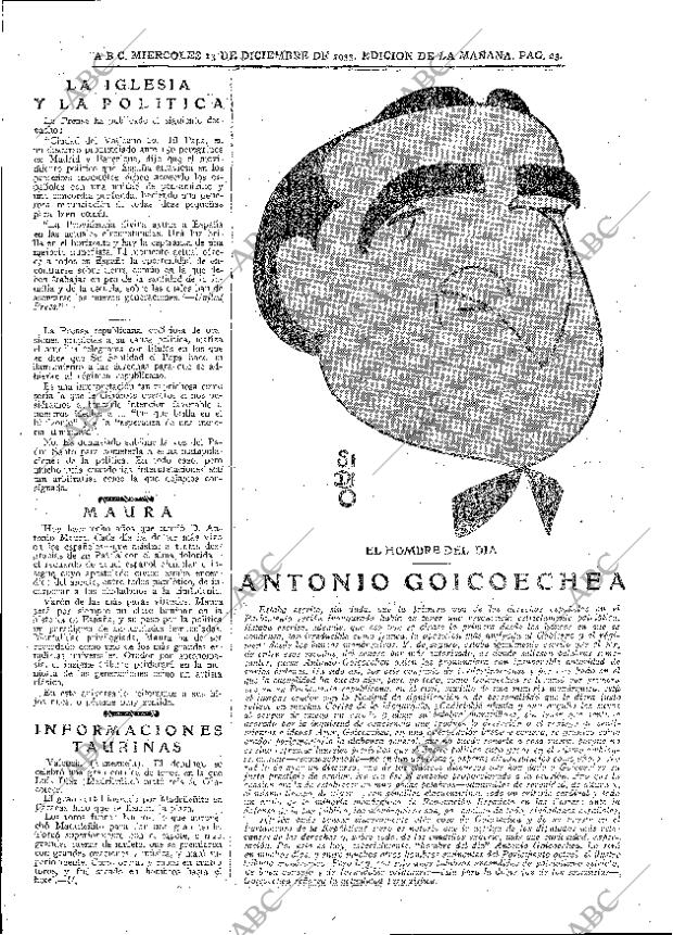 ABC MADRID 13-12-1933 página 23