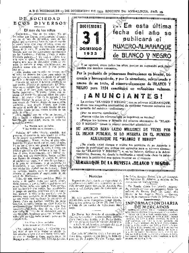 ABC SEVILLA 13-12-1933 página 39