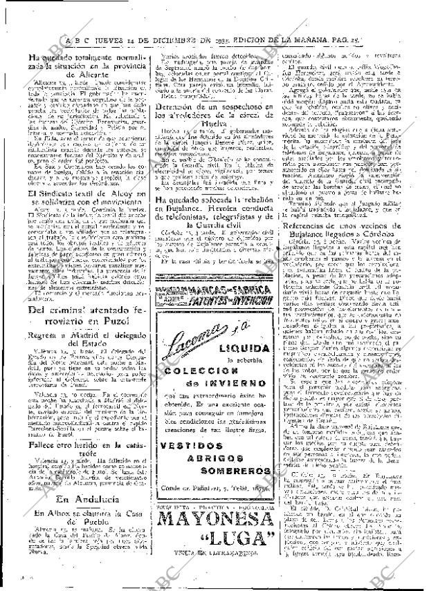 ABC MADRID 14-12-1933 página 25