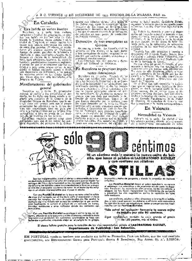 ABC MADRID 15-12-1933 página 22