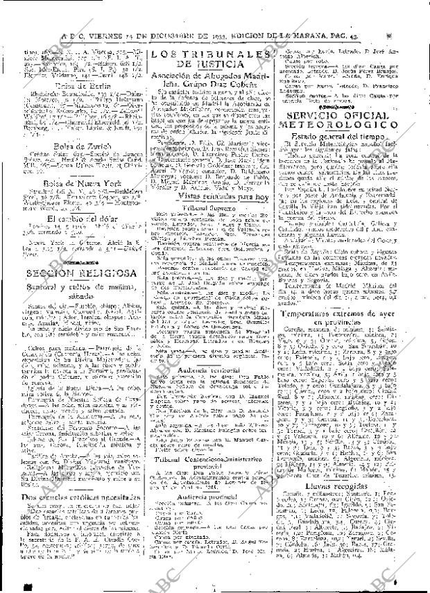 ABC MADRID 15-12-1933 página 43