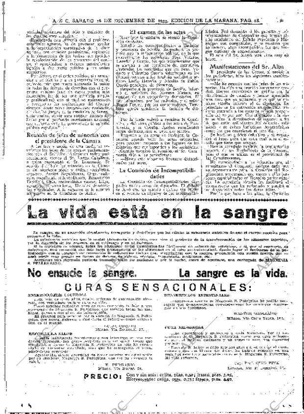 ABC MADRID 16-12-1933 página 18