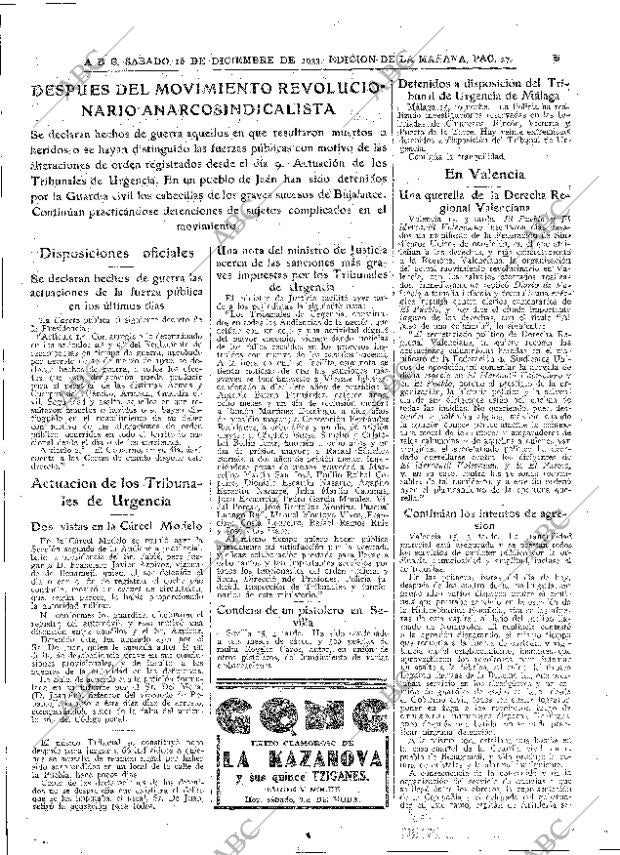 ABC MADRID 16-12-1933 página 27