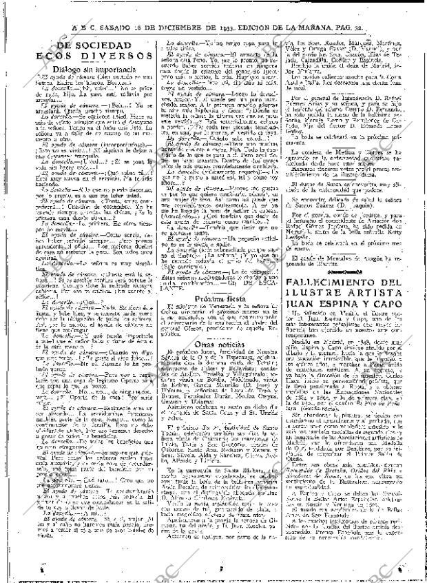 ABC MADRID 16-12-1933 página 32