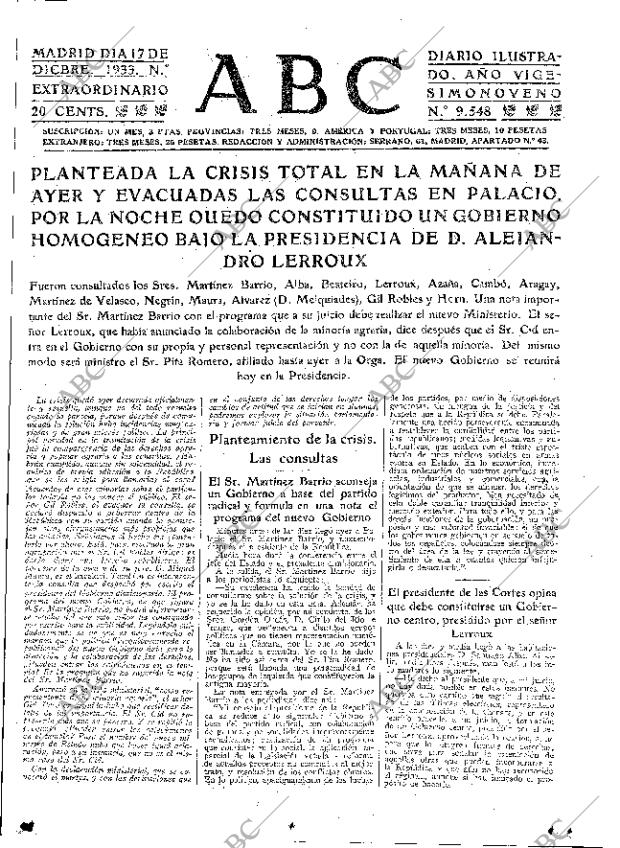 ABC MADRID 17-12-1933 página 3