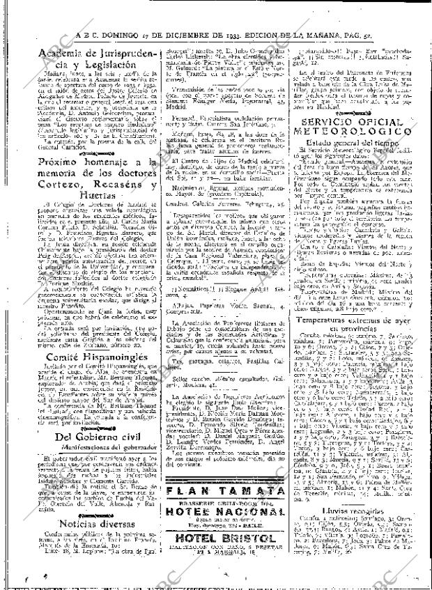 ABC MADRID 17-12-1933 página 36