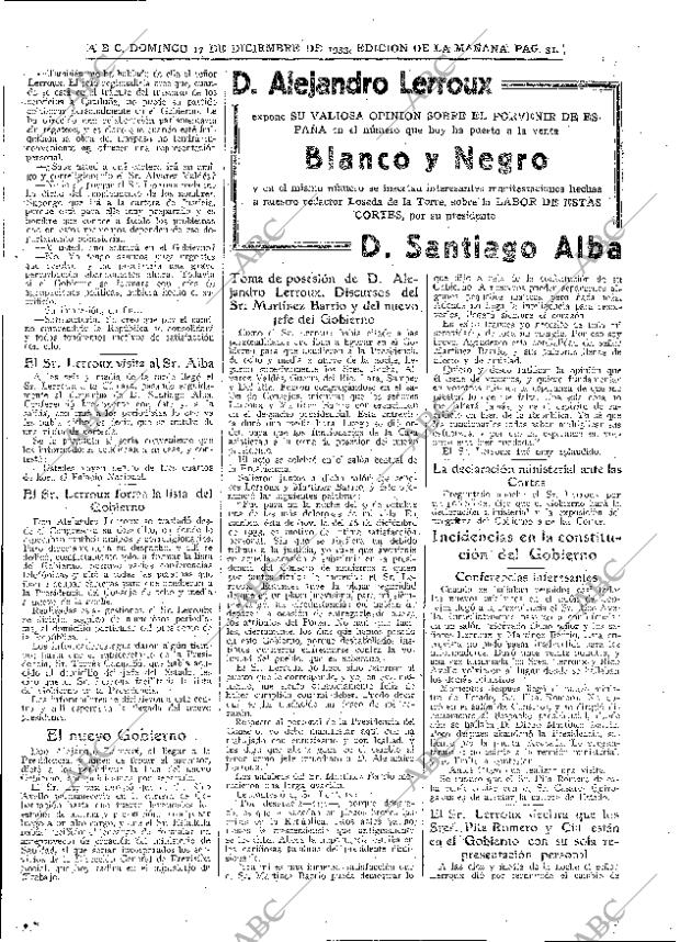 ABC MADRID 17-12-1933 página 9