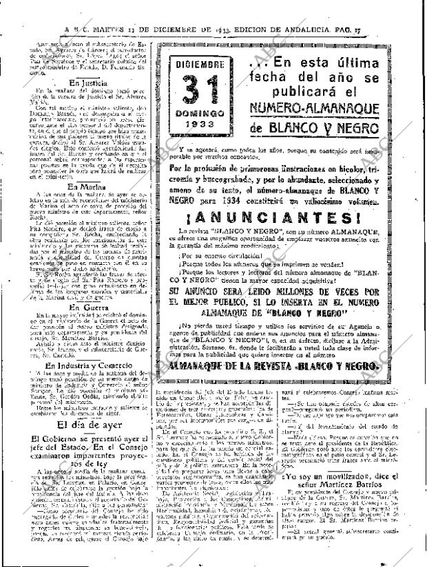 ABC SEVILLA 19-12-1933 página 17