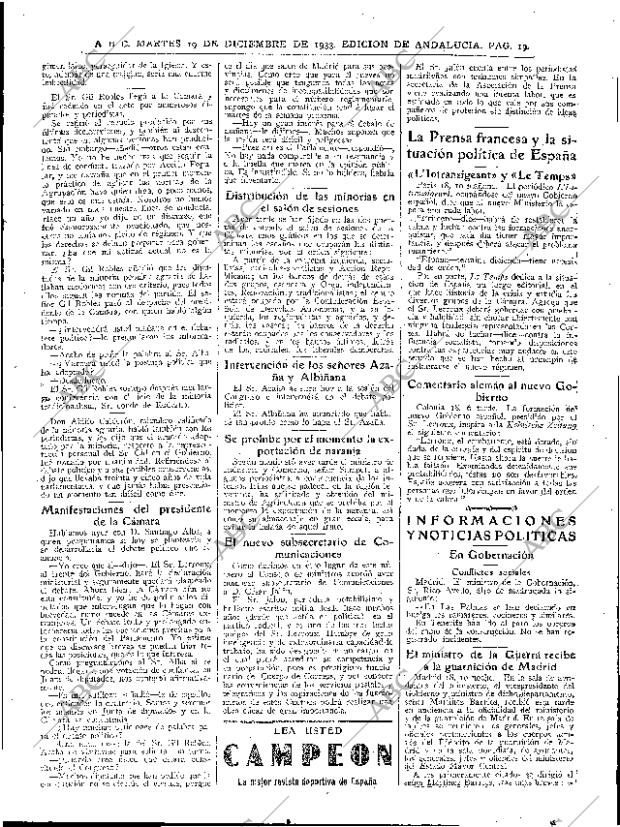 ABC SEVILLA 19-12-1933 página 19