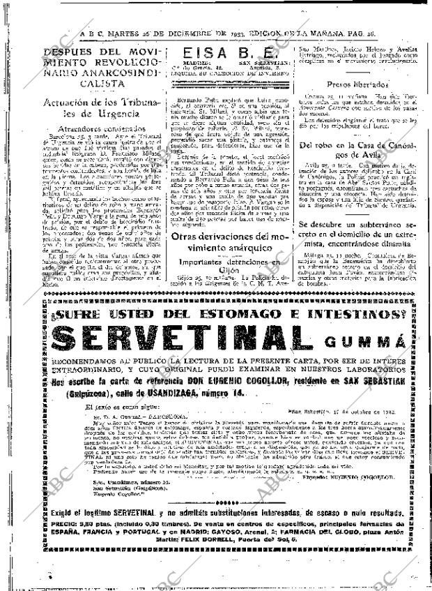 ABC MADRID 26-12-1933 página 26