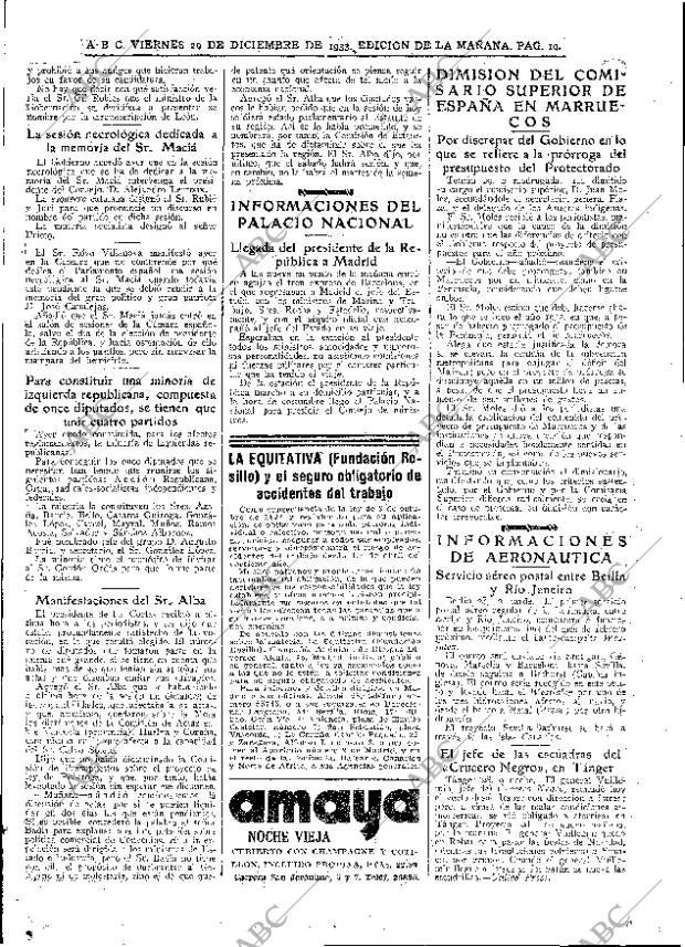 ABC MADRID 29-12-1933 página 19