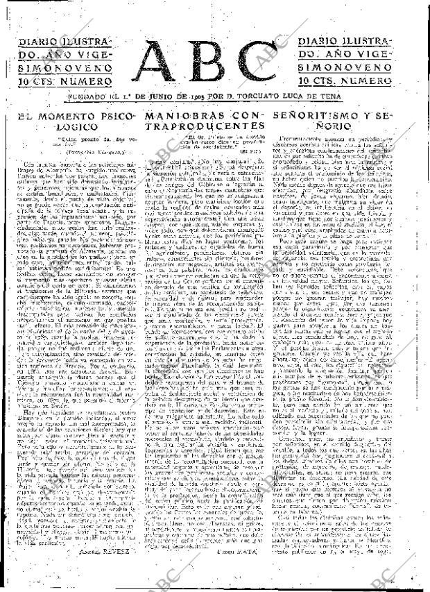 ABC MADRID 29-12-1933 página 3