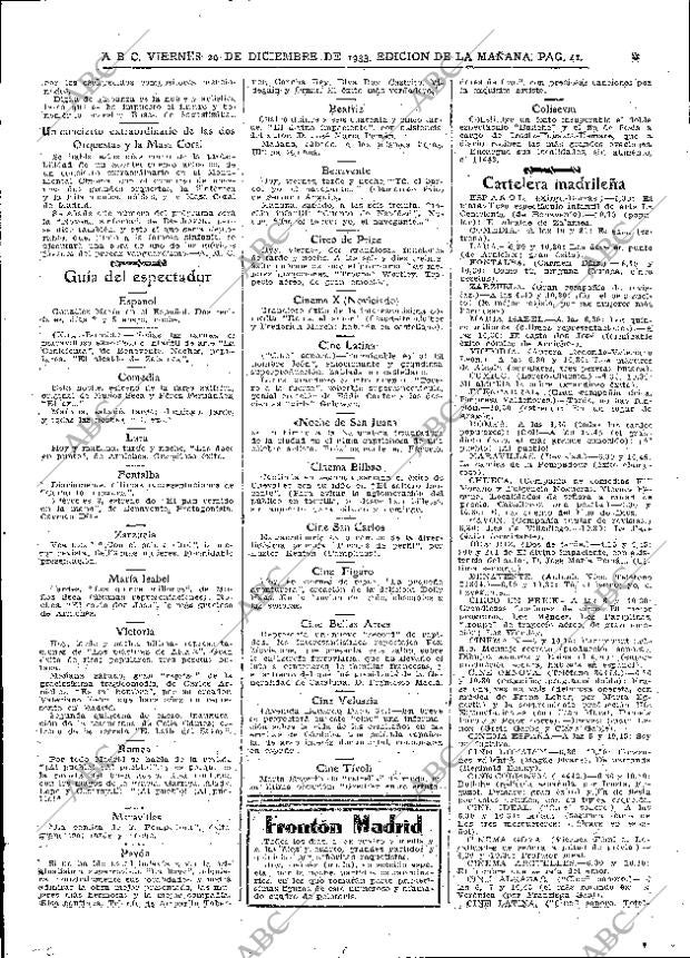 ABC MADRID 29-12-1933 página 41