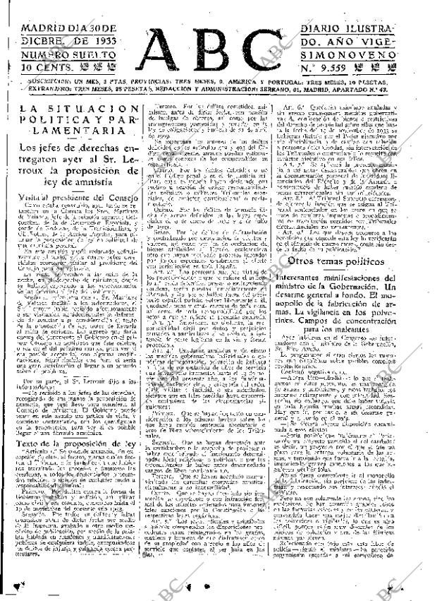 ABC MADRID 30-12-1933 página 15