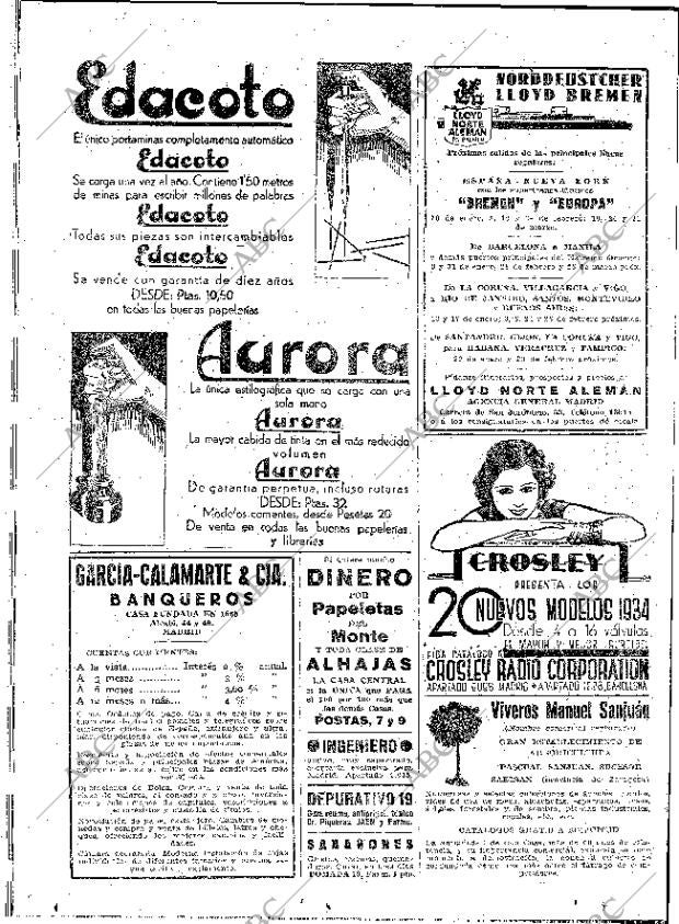 ABC MADRID 30-12-1933 página 2