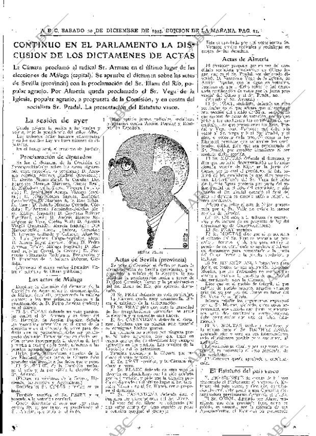 ABC MADRID 30-12-1933 página 21