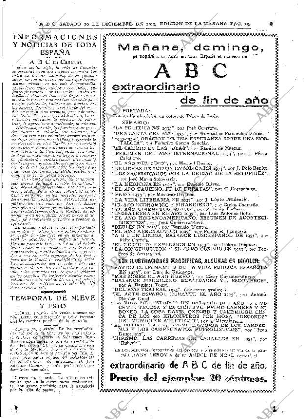ABC MADRID 30-12-1933 página 33