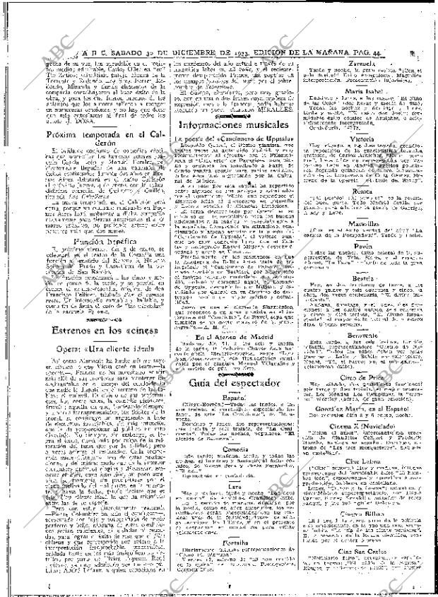 ABC MADRID 30-12-1933 página 44