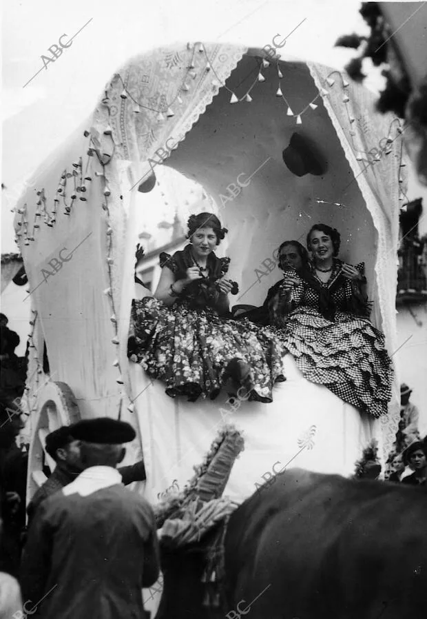 Carreta de Triana año 1934. Foto Serrano