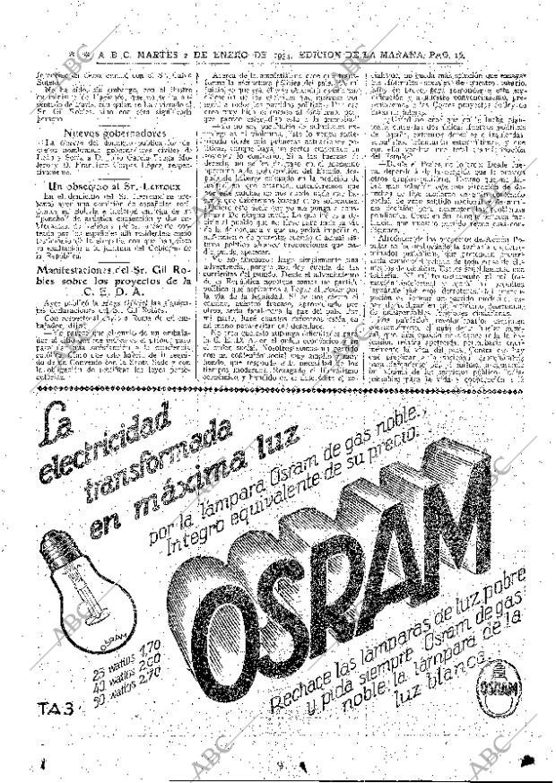 ABC MADRID 02-01-1934 página 16