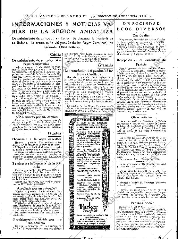 ABC SEVILLA 02-01-1934 página 25