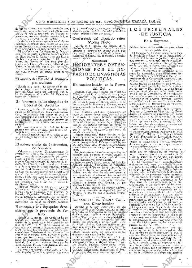 ABC MADRID 03-01-1934 página 20