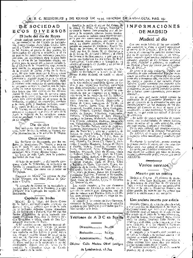 ABC SEVILLA 03-01-1934 página 25