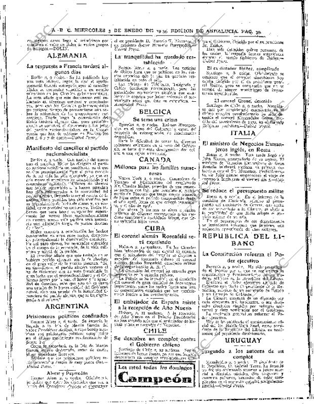 ABC SEVILLA 03-01-1934 página 30