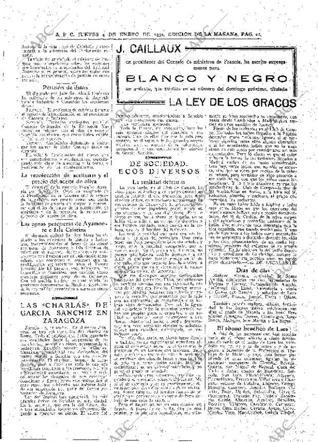 ABC MADRID 04-01-1934 página 21