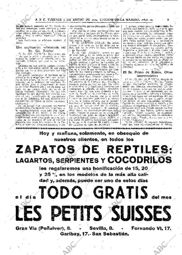 ABC MADRID 05-01-1934 página 20