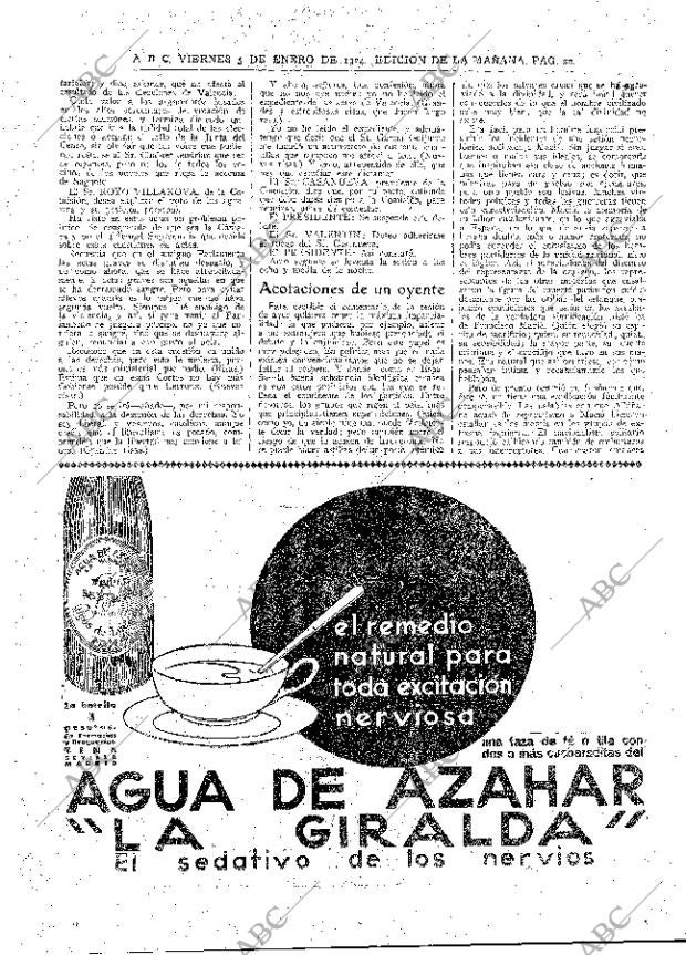 ABC MADRID 05-01-1934 página 22