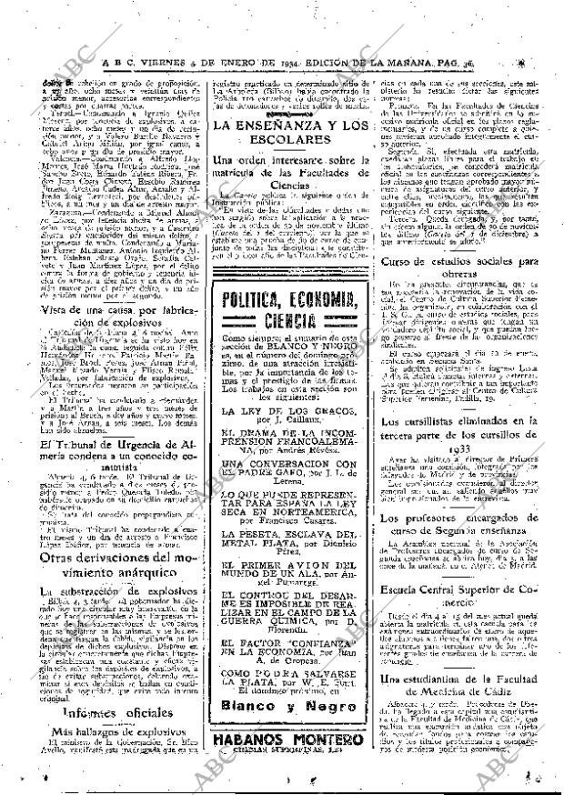 ABC MADRID 05-01-1934 página 36