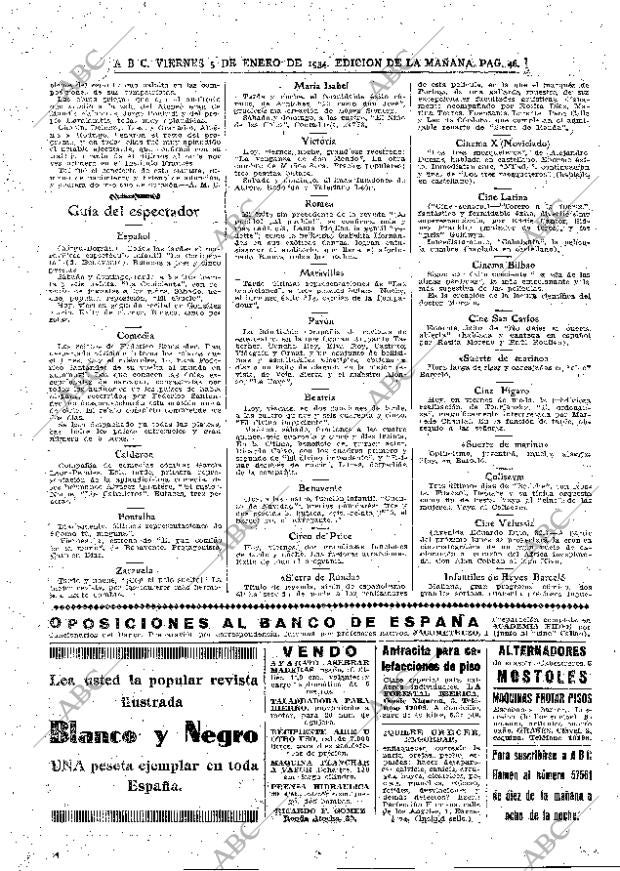 ABC MADRID 05-01-1934 página 46