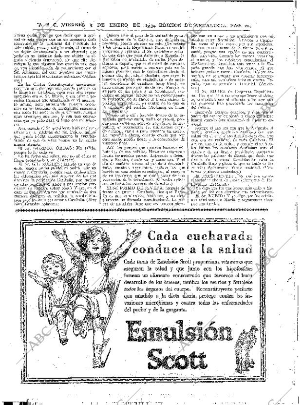 ABC SEVILLA 05-01-1934 página 20