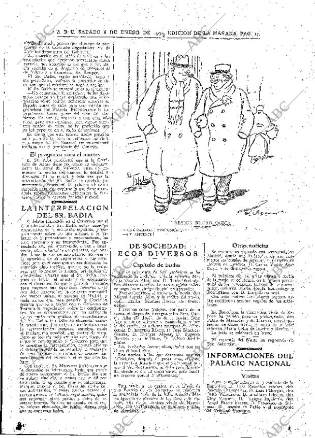 ABC MADRID 06-01-1934 página 17