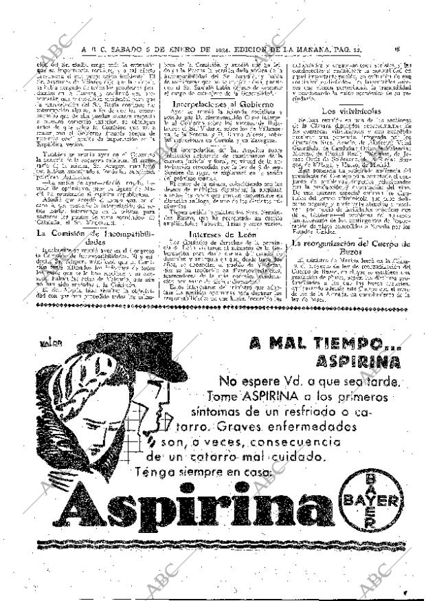 ABC MADRID 06-01-1934 página 22