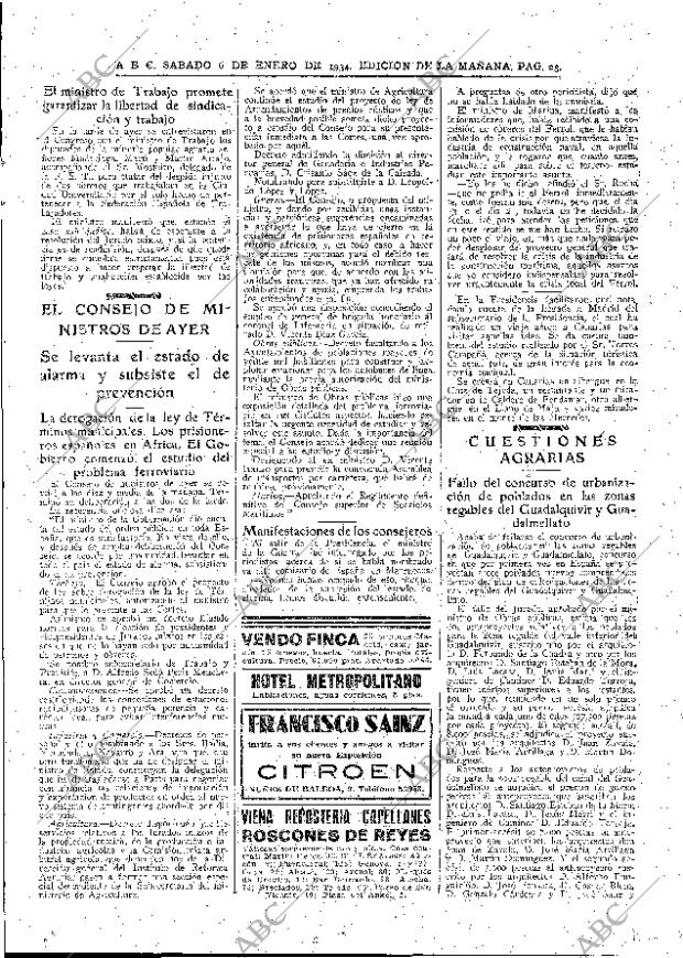 ABC MADRID 06-01-1934 página 23