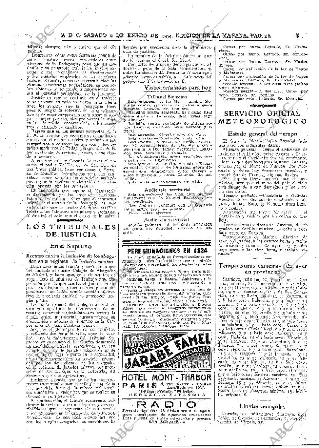 ABC MADRID 06-01-1934 página 26