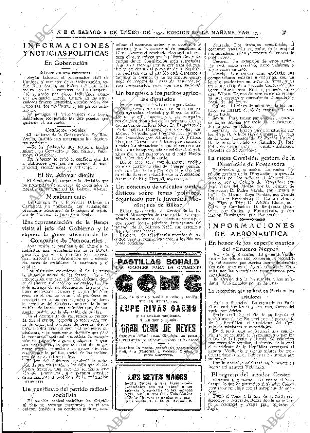 ABC MADRID 06-01-1934 página 27