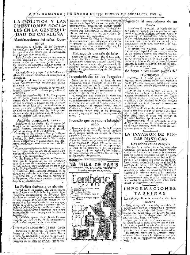 ABC SEVILLA 07-01-1934 página 33